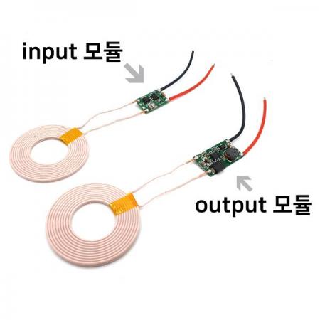 디바이스마트,MCU보드/전자키트 > 전원/신호/저장/응용 > 충전/배터리/전원,OEM,5V 2A 무선충전모듈 세트 [SZH-EK377],입력 : 9V~12V / 출력 : 5V, 2A / 최대전송거리 : 6mm / 코일 지름 : 약 43mm
