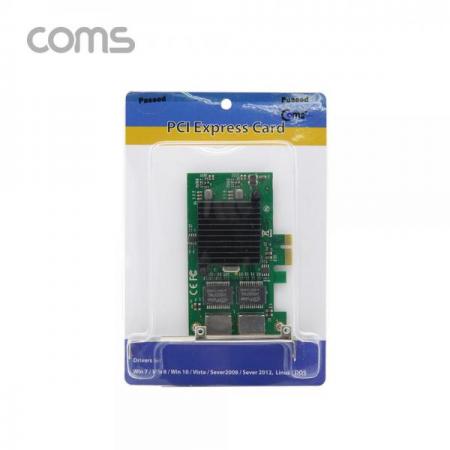 디바이스마트,컴퓨터/모바일/가전 > 네트워크/케이블/컨버터/IOT > 인터넷공유기/허브/랜카드 > 랜카드,Coms,랜카드 (기가비트) PCIe 타입 / 듀얼 / RJ45 2포트 / 10/100/1000Mbps / Intel 82575 [SW694],랜카드 (기가비트) PCIe 타입 / 듀얼 / RJ45 2포트 / 10/100/1000Mbps / Intel 82575
