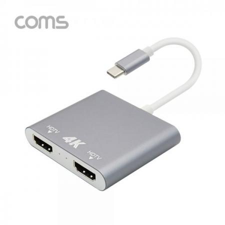 디바이스마트,케이블/전선 > USB 케이블 > OTG(FM) > USB C타입 OTG,Coms,USB 3.1 Type C to HDMI 듀얼 컨버터 / Type C to HDMIx2 [FA703],USB 3.1 Type C to HDMI 듀얼 컨버터 / Type C to HDMIx2