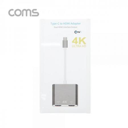 디바이스마트,케이블/전선 > USB 케이블 > OTG(FM) > USB C타입 OTG,Coms,USB 3.1 Type C to HDMI 듀얼 컨버터 / Type C to HDMIx2 [FA703],USB 3.1 Type C to HDMI 듀얼 컨버터 / Type C to HDMIx2
