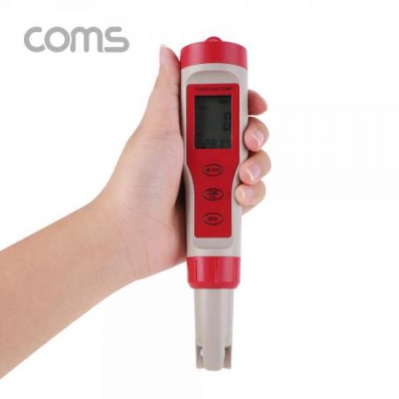 디바이스마트,계측기/측정공구 > 환경/이화학 측정장치 > 소음/수질/PH측정,Coms,수질 농도 테스터기 / 측정기(PH/TDS/EC/온도 측정) [ID944],수질 농도 테스터기 / 측정기(PH/TDS/EC/온도 측정)