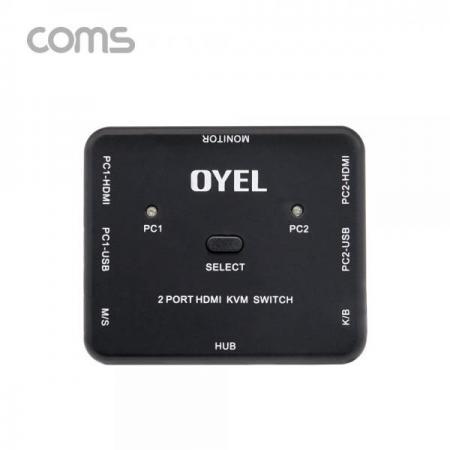 디바이스마트,컴퓨터/모바일/가전 > 네트워크/케이블/컨버터/IOT > KVM스위치/분배기/선택기 > KVM스위치,Coms,2포트 HDMI KVM 스위치(2:1) [BT557],2포트 HDMI KVM 스위치(2:1)