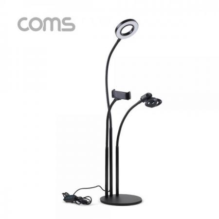 디바이스마트,컴퓨터/모바일/가전 > 스마트폰/스마트기기 > 모바일 주변기기 > 거치대,Coms,LED 원형 램프 & 스마트폰, 마이크 스탠드 (3 in 1) / 링 라이트 / 플렉시블 / 탁상 거치 / Ring Light [BB214],LED 원형 램프 & 스마트폰/ 마이크 스탠드 (3 in 1) / 링 라이트 / 플렉시블 / 탁상 거치 / Ring Light