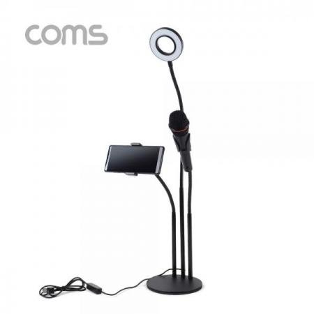 디바이스마트,컴퓨터/모바일/가전 > 스마트폰/스마트기기 > 모바일 주변기기 > 거치대,Coms,LED 원형 램프 & 스마트폰, 마이크 스탠드 (3 in 1) / 링 라이트 / 플렉시블 / 탁상 거치 / Ring Light [BB214],LED 원형 램프 & 스마트폰/ 마이크 스탠드 (3 in 1) / 링 라이트 / 플렉시블 / 탁상 거치 / Ring Light