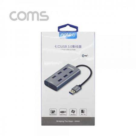 디바이스마트,컴퓨터/모바일/가전 > 네트워크/케이블/컨버터/IOT > 인터넷공유기/허브/랜카드 > USB허브/포트 확장 도킹스테이션,Coms,USB 허브(HUB) 3.0 - 7포트(7Port) / 보조전원 [FW698],USB 허브(HUB) 3.0 - 7포트(7Port) / 보조전원
