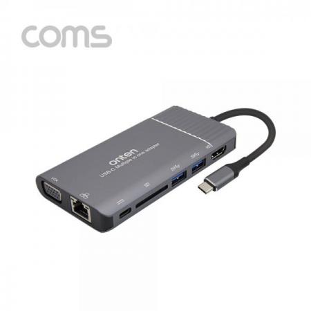 디바이스마트,케이블/전선 > USB 케이블 > OTG(FM) > USB C타입 OTG,Coms,USB 3.1 (Type C) 컨버터, 7 in 1, 30Hz/PD2.0 - HDMI+VGA+USB3.0 2P+PD+이더넷외 [FW697],USB 3.1 (Type C) 컨버터/ 7 in 1/ 30Hz/PD2.0 - HDMI+VGA+USB3.0 2P+PD+이더넷외