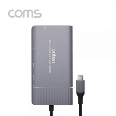 디바이스마트,케이블/전선 > USB 케이블 > OTG(FM) > USB C타입 OTG,Coms,USB 3.1 (Type C) 컨버터, 7 in 1, 30Hz/PD2.0 - HDMI+VGA+USB3.0 2P+PD+이더넷외 [FW697],USB 3.1 (Type C) 컨버터/ 7 in 1/ 30Hz/PD2.0 - HDMI+VGA+USB3.0 2P+PD+이더넷외