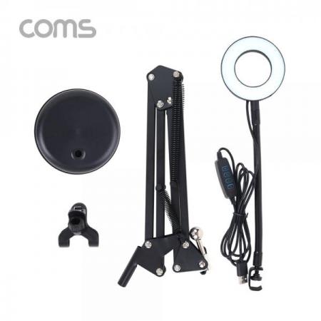 디바이스마트,컴퓨터/모바일/가전 > 가구/사무용품/공구 > 조명기기 > 스탠드,Coms,LED 원형 램프 / 링 라이트 / USB 전원 / 플렉시블 / 탁상형 / Ring Light / 9cm [BB213],LED 원형 램프 / 링 라이트 / USB 전원 / 플렉시블 / 탁상형 / Ring Light / 9cm