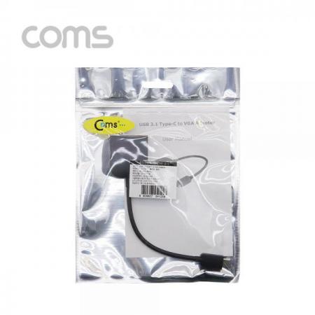 디바이스마트,케이블/전선 > USB 케이블 > OTG(FM) > USB C타입 OTG,Coms,USB 3.1 (Type C) 컨버터(VGA) C M / VGA F [CL125],USB 3.1 (Type C) 컨버터(VGA) C M / VGA F