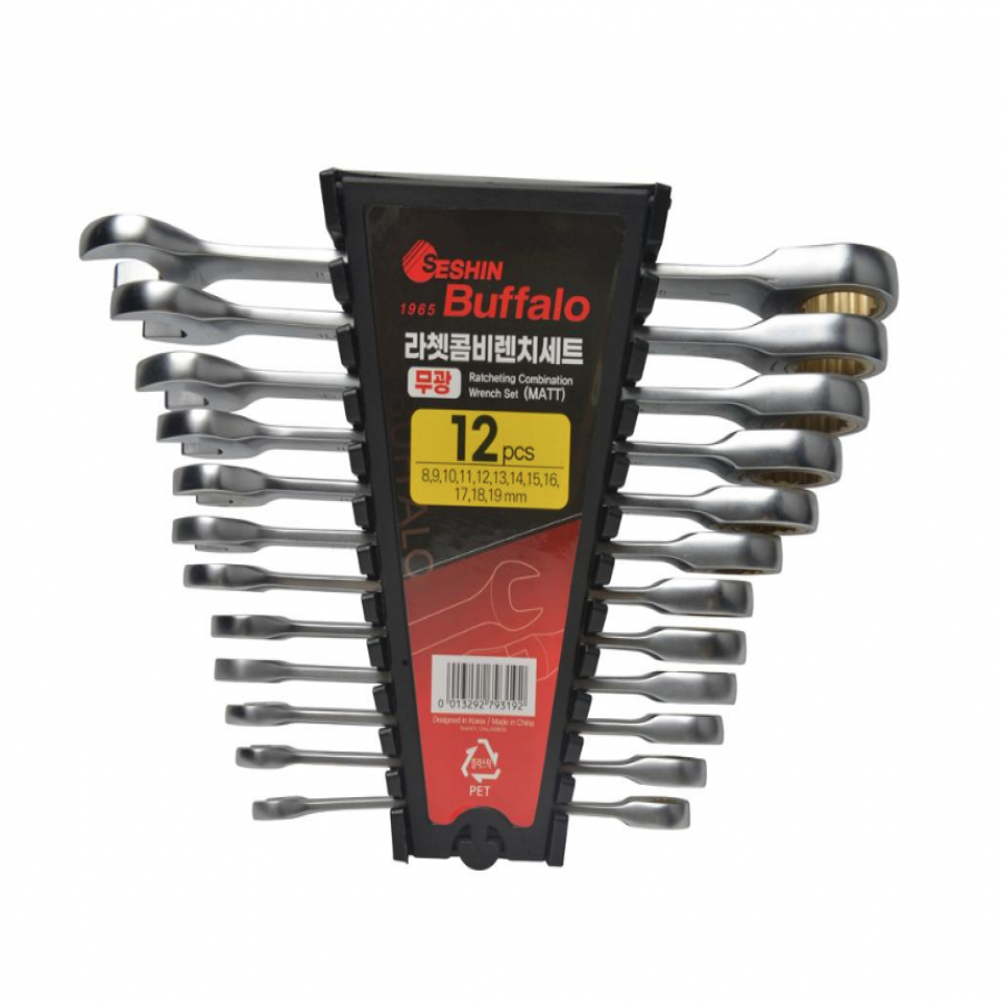 라쳇콤비렌치세트(무광)-12PCS(8,9,10,11,12,13,14,15,16,17,18,19)