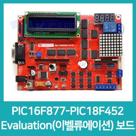 디바이스마트,MCU보드/전자키트 > 프로세서/개발보드 > PIC,LK EMBEDDED,PIC16F877-PIC18F452 Evaluation(이벨류에이션)보드,Microchip社 8-bit MCU인 PIC16F877A와 PIC 18F452를 메인코어로 구성한 Evaluation 보드