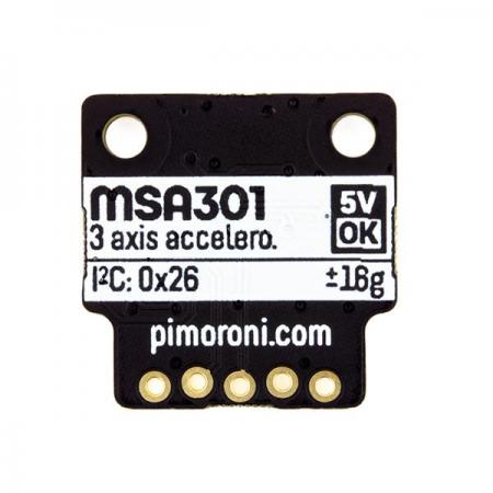 디바이스마트,MCU보드/전자키트 > 센서모듈 > 가속도/자이로/지자기센서 > 가속도센서,Pimoroni,MSA301 3DoF Motion Sensor Breakout [PIM456],3축 MSA301 가속도계 센서 /  모션감지 / I2C 인터페이스 / 3.3V 또는 5V 호환 / Raspberry Pi 3B +, 3, 2, B +, A +, Zero,  Zero W 및 Arduino 호환