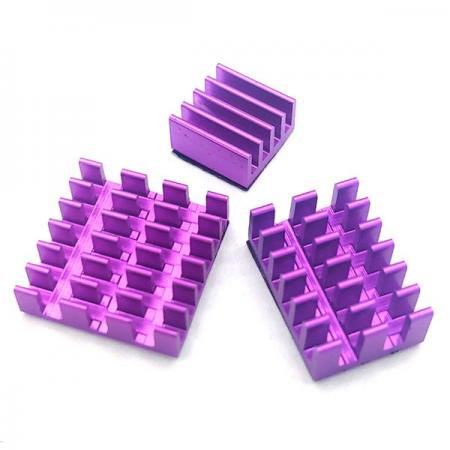 디바이스마트,오픈소스/코딩교육 > 라즈베리파이 > 아답터/방열판/OS/기타,SZH,라즈베리파이4 알루미늄 방열판 3종 - 보라색 [RBP-009],라즈베리파이4 전용 알루미늄 방열판 / 라즈베리파이 사용 시 열을 낮추기 위한 용도 / 양면테이프가 부착되어 있습니다.