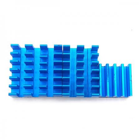 디바이스마트,오픈소스/코딩교육 > 라즈베리파이 > 아답터/방열판/OS/기타,SZH,라즈베리파이4 알루미늄 방열판 3종 - 파란색 [RBP-010],라즈베리파이4 전용 알루미늄 방열판 / 라즈베리파이 사용 시 열을 낮추기 위한 용도 / 양면테이프가 부착되어 있습니다.