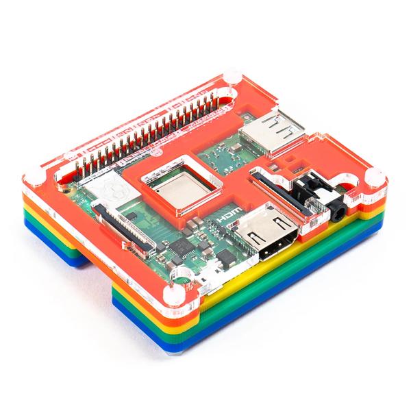Pibow 3 A+ Coupe (for Raspberry Pi 3 A+) – Coupe Rainbow [PIM425]