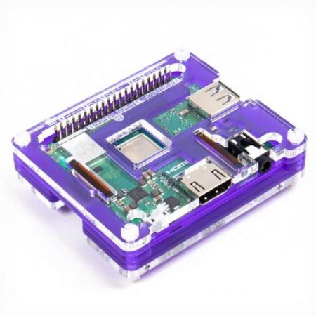 디바이스마트,오픈소스/코딩교육 > 라즈베리파이 > 라즈베리파이 케이스,Pimoroni,Pibow 3 A+ Coupe (for Raspberry Pi 3 A+) – Coupe Royale [PIM428],라즈베리파이3 A+ 호환 / 초슬림 라인 아크릴케이스 / 모든 포트에 액세스 가능 / 조립, 분해시 공구 불필요 / 50g / 보라