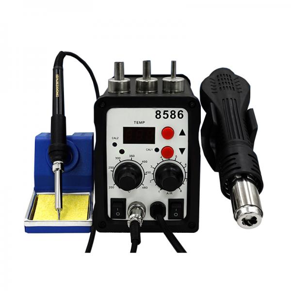 586 700W 2 in 1 ESD soldering station, LED Open Digital Soldering Iron