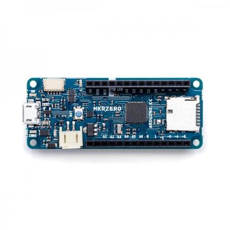 디바이스마트,오픈소스/코딩교육 > 아두이노 > 아두이노 정품 보드/쉴드/키트,아두이노,Arduino MKR ZERO,ABX00012 / 32비트 응용 프로그램 개발 및 오디오 관련 작업에 최적 / 별도의 하드웨어없이 음악 파일로 재생가능한 전용 SPI 인터페이스 (SPI1)가 내장된 온보드 SD 커넥터 / SAMD21 Cortex-M0+ 32 비트 저전력 ARM MCU / micro-USB 케이블 연결 / 동작 전압 : 3.3V