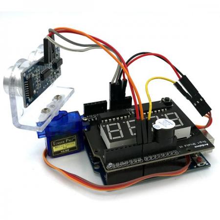 디바이스마트,오픈소스/코딩교육 > 아두이노 > 아두이노 교육용키트,디바이스마트,아두이노 초음파 감시 키트 [SZH-ME003],디바이스마트 자체제작 / 아두이노와 초음파 센서를 이용한  초음파 감시 키트