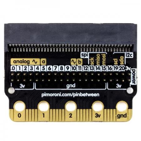 디바이스마트,오픈소스/코딩교육 > Micro:Bit > 마이크로비트 확장/변환보드,Pimoroni,Pinbetween [PIM457],마이크로비트 호환 / 40핀 수 헤더 및 점퍼와 함께 사용 / 납땜불필요