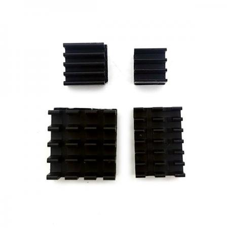 디바이스마트,오픈소스/코딩교육 > 라즈베리파이 > 아답터/방열판/OS/기타,SZH,라즈베리파이4 알루미늄 방열판 4종 - 검정색 [RBP-007],라즈베리파이4 전용 알루미늄 방열판 / 라즈베리파이 사용 시 열을 낮추기 위한 용도 / 양면테이프가 부착되어 있습니다.