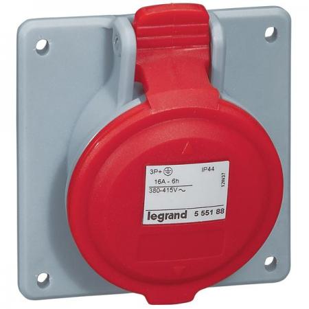 디바이스마트,커넥터/PCB > 산업/의료/방수 커넥터 > 산업용 커넥터,르그랑,P17 산업용 판넬형소켓 (380~415V / 3P+N+E / 32A),산업용 커넥터 / 르그랑(LEGRAND) 5 552 89 / P17 시리즈 / 380~414V / 3P+N+E(접지) / 32A / IP44 / 소켓 / 전선 규격 직접 연결시: 2.5-6SQ (정격)최대 10SQ , 펜홀단자 연결시: 2.5-6SQ