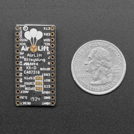 디바이스마트,MCU보드/전자키트 > 통신/네트워크 > 와이파이,Adafruit,Adafruit AirLift Bitsy Add-On – ESP32 WiFi Co-Processor [ada-4363],ESP32 WiFi 코프로세서 탑재한 AirLift Bitsy 애드온 보드 / 소켓 데이터를 캐시하거나 SSL 라이브러리를 컴파일 및 디버깅 불 필요 / 작동전압 : 3V (5V 작동불가)