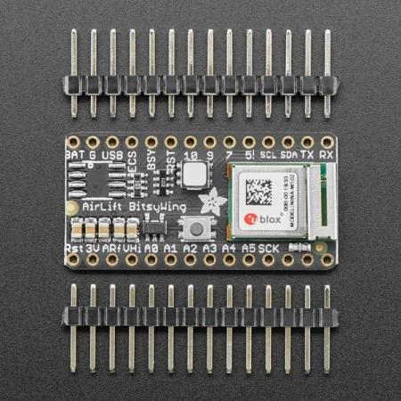 디바이스마트,MCU보드/전자키트 > 통신/네트워크 > 와이파이,Adafruit,Adafruit AirLift Bitsy Add-On – ESP32 WiFi Co-Processor [ada-4363],ESP32 WiFi 코프로세서 탑재한 AirLift Bitsy 애드온 보드 / 소켓 데이터를 캐시하거나 SSL 라이브러리를 컴파일 및 디버깅 불 필요 / 작동전압 : 3V (5V 작동불가)
