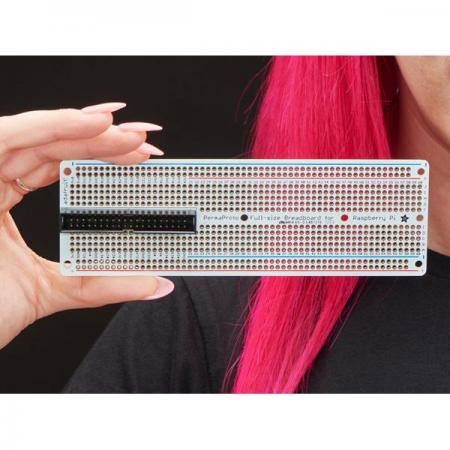 디바이스마트,오픈소스/코딩교육 > 라즈베리파이 > 라즈베리파이 확장보드/HAT,Adafruit,Adafruit Perma-Proto 40-Pin Raspberry Pi Breadboard PCB Kit - with 2x20 Header [ada-4354],Raspberry Pi B +, A +, 2, 3, 4, Zero용 풀사이즈 브레드보드 키트 / 60열 PCB / 2X20헤더 포함 / 1.2mm 직경의 드릴 구멍을 사용 / 40 핀 GPIO 케이블 불포함