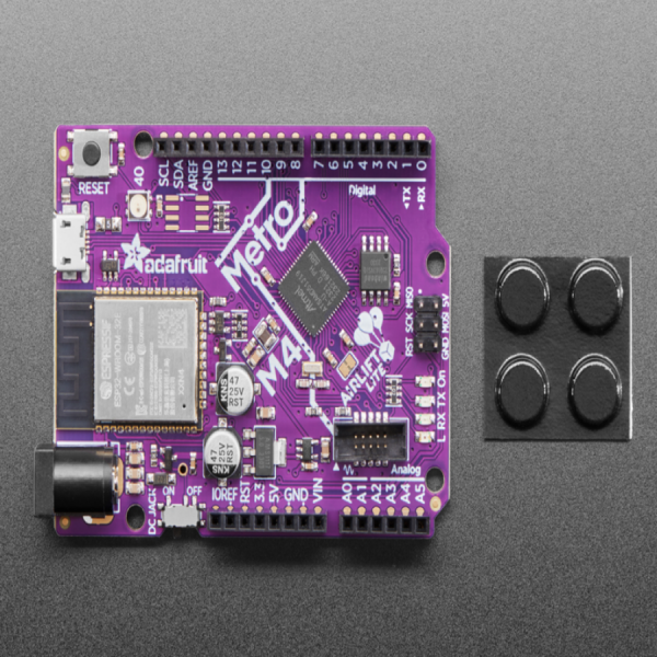 디바이스마트,MCU보드/전자키트 > 프로세서/개발보드 > ARM > Cortex-M4,Adafruit,Adafruit Metro M4 Express AirLift (WiFi) - Lite [ada-4000],120MHz Cortex M4 + ESP32 칩 탑재 개발보드 / 플래시 512KB / RAM 192KB / 32 비트 / 3.3V logic and power
