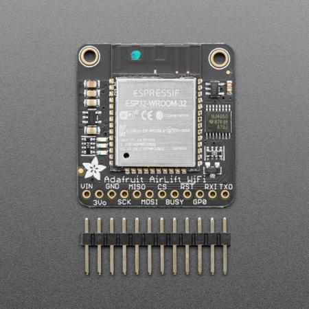디바이스마트,MCU보드/전자키트 > 통신/네트워크 > 와이파이,Adafruit,Adafruit AirLift – ESP32 WiFi Co-Processor Breakout Board [ada-4201],ESP32 WiFi 칩을 장착한 에어리프트 모듈 / WiFi 사용 중 최대 250mA제공 전원 공급 장치필요 / 3V 또는 5V Arduino 보드 호환가능 / 8MHz SPI