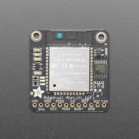 디바이스마트,MCU보드/전자키트 > 통신/네트워크 > 와이파이,Adafruit,Adafruit AirLift – ESP32 WiFi Co-Processor Breakout Board [ada-4201],ESP32 WiFi 칩을 장착한 에어리프트 모듈 / WiFi 사용 중 최대 250mA제공 전원 공급 장치필요 / 3V 또는 5V Arduino 보드 호환가능 / 8MHz SPI