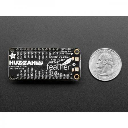 디바이스마트,MCU보드/전자키트 > 통신/네트워크 > 와이파이,Adafruit,Assembled Adafruit HUZZAH32 – ESP32 Feather Board - with Stacking Headers [ada-3619],WROOM-32 모듈, ESP32기반의 마이크로컨트롤러 보드 / ESP32는 WiFi  및  Bluetooth Classic / LE를 모두 지원 (ESP8266의 업그레이드 버전) / 헤더 납땜 불필요 / Arduino IDE에서 작동