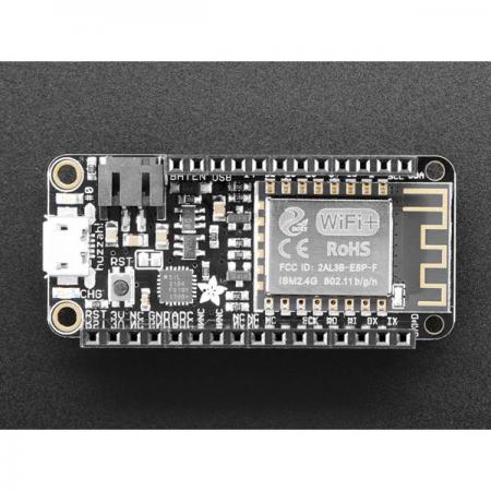 디바이스마트,MCU보드/전자키트 > 통신/네트워크 > 와이파이,Adafruit,Assembled Feather HUZZAH w/ ESP8266 WiFi With Stacking Headers [ada-3213],ESP8266 WiFi 마이크로 컨트롤러 (개발보드)  / 플래시 4MB (32MBit) / 3.3V 로직 / Arduino IDE 또는 NodeMCU Lua 호환 / 헤더 납땜 불필요