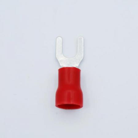 디바이스마트,케이블/전선 > 전기자재/배선자재 > 압착단자 > 포크 타입 (Spade Terminal) 압착단자,이에스단자,PG 압착단자 포크타입 (PG Spade Terminal) 10SQ*6mm,케이블 압착용 PG Spade 압착단자 / 규격 : 10SQ × 6mm / 타입 : 포크 타입 (Y형) / 소재 : 전기동 (주석도금) / 색상 : 빨간색