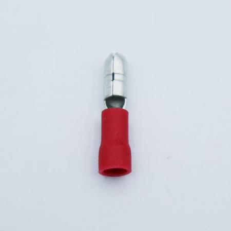 디바이스마트,케이블/전선 > 전기자재/배선자재 > 압착단자 > 총알단자 (Bullet Terminal) 압착단자,이에스단자,5파이 PG 총알단자 (PG Bullet Terminal) 1.5SQ TAB타입,5파이 PG 총알단자 / 타입 : TAB 타입 / 전선규격 : AWG 22-16 / 피복 : PVC / 색상 : 빨간색 / 소재 : 전기동 (주석도금)