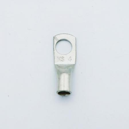 디바이스마트,케이블/전선 > 전기자재/배선자재 > 동관단자 > 1홀 동관단자,이에스단자,동관단자 1홀 4SQ,1홀 동관단자 / 전선 규격 : 4SQ / 홀 규격 : M5 / 홀 개수 : 1홀 / 소재 : 전기동 (주석도금)