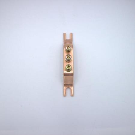 디바이스마트,케이블/전선 > 전기자재/배선자재 > 부스바,이에스단자,접지 부스바 3핀 (3×1),접지 정리용 접지 부스바 / 두께 : 3T / 넓이 : 15mm / 핀수 : 3핀 (3핀×1열) / 소재 : 전기동