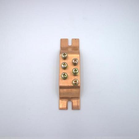 디바이스마트,케이블/전선 > 전기자재/배선자재 > 부스바,이에스단자,접지 부스바 6핀 (3×2),접지 정리용 접지 부스바 / 두께 : 3T / 넓이 : 30mm / 핀수 : 6핀 (3핀×2열) / 소재 : 전기동