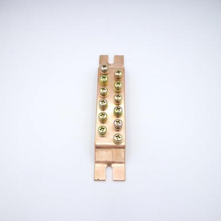 디바이스마트,케이블/전선 > 전기자재/배선자재 > 부스바,이에스단자,접지 부스바 12핀 (6×2),접지 정리용 접지 부스바 / 두께 : 3T / 넓이 : 30mm / 핀수 : 12핀 (6핀×2열) / 소재 : 전기동