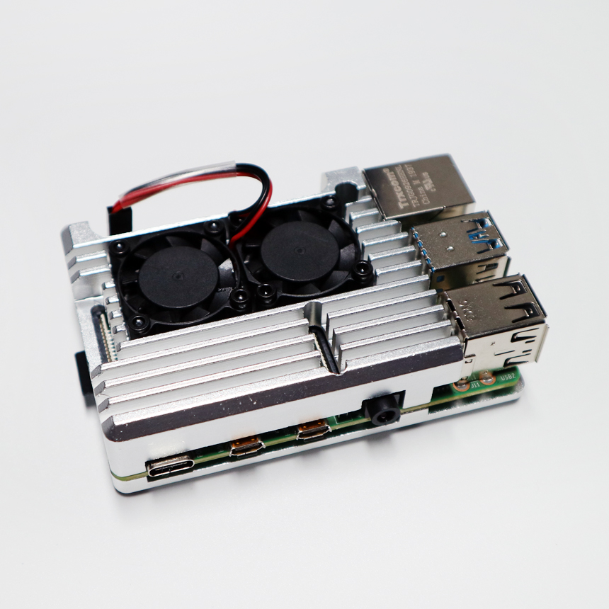 디바이스마트,오픈소스/코딩교육 > 라즈베리파이 > 라즈베리파이 케이스,SZH,라즈베리파이4 듀얼 쿨러 케이스 실버 [RBP-015],라즈베리파이4 전용 알루미늄 합금 듀얼 쿨러 케이스 / 듀얼 팬 & 써멀 패드 장착 / 색상 : 실버