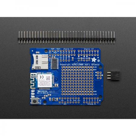 디바이스마트,MCU보드/전자키트 > 통신/네트워크 > 와이파이,Adafruit,Adafruit WINC1500 WiFi Shield with PCB Antenna [ada-3653],Atmel사의 ATWINC1500 모듈을 장착한 WiFi 실드 /  Arduino 호환 /  3V 또는 5V 로직 보드와 함께 사용가능