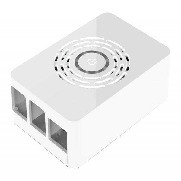 라즈베리파이4 파워 버튼 케이스 흰색 / ASM-1900143-11