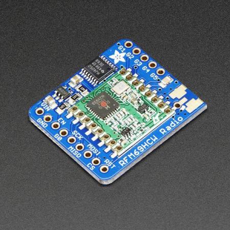 디바이스마트,MCU보드/전자키트 > 통신/네트워크 > RF/LoRa,Adafruit,Adafruit RFM69HCW Transceiver Radio Breakout - 433 MHz - RadioFruit [ada-3071],+20dBm FSK 패킷 라디오 모듈로 와이어 안테나로 약 500미터, 지향성 안테나로 약 5km 통신 가능 / RFM69HCW 433Mhz 버전 / 3V 혹은 5V 장치와 사용 가능