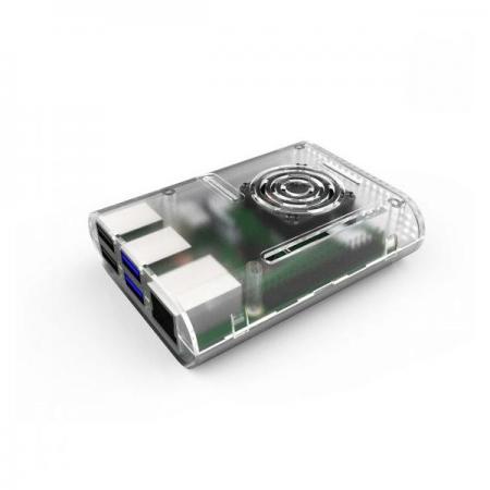 디바이스마트,오픈소스/코딩교육 > 라즈베리파이 > 라즈베리파이 케이스,Seeedstudio,라즈베리파이4B ABS 투명 케이스 [114992085],냉각 팬 (35x35x10mm) 및 방열판 포함 / 라즈베리 파이 4B와 호환