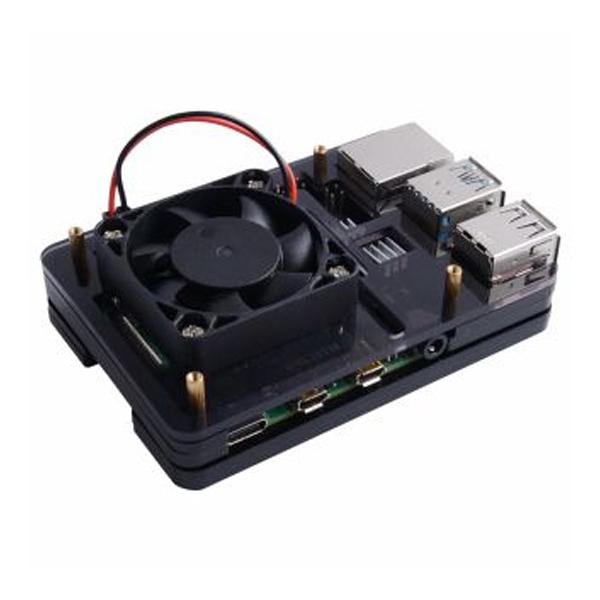 라즈베리파이4 대형 쿨링팬 케이스 블랙 [110061133]