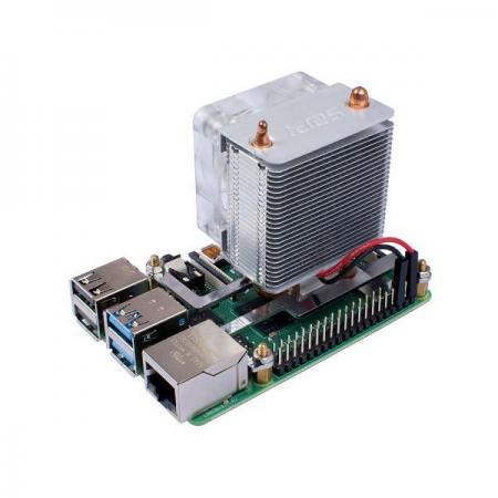 디바이스마트,오픈소스/코딩교육 > 라즈베리파이 > 아답터/방열판/OS/기타,52PI,라즈베리파이4 호환 Blink Blink ICE Tower CPU Cooling Fan [EP-0107],라즈베리 파이 4B, 3B, 3B+ 지원 / DC 5V 전원 입력 / 아이스 타워 구조 / 정격 전력 0.4W @ 5V, 0.08A