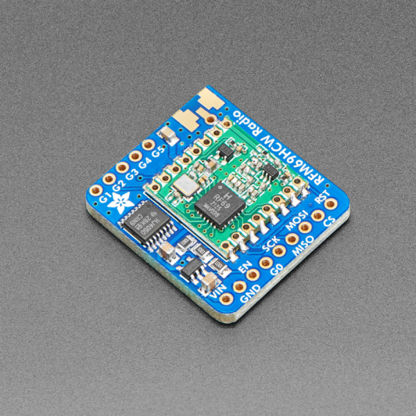디바이스마트,MCU보드/전자키트 > 통신/네트워크 > RF/LoRa,Adafruit,Adafruit RFM69HCW Transceiver Radio Breakout - 868 or 915 MHz - RadioFruit [ada-3070],+20dBm FSK 패킷 라디오 모듈로 와이어 안테나로 약 500미터 가량, 지향성 안테나로 약 5km가량 통신이 가능 / 868MHz 또는 915MHz 전송 / 수신에 사용 / 900MHz 무선 버전 / 3V 혹은 5V 장치와 사용 가능