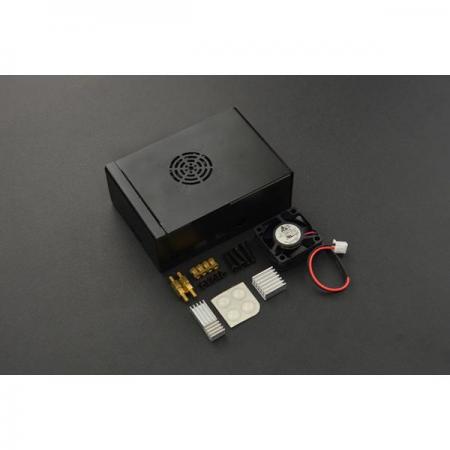 디바이스마트,오픈소스/코딩교육 > 라즈베리파이 > 라즈베리파이 케이스,DFROBOT,라즈베리파이4 방열판+팬 메탈 케이스 [FIT0646],고품질 알루미늄 케이스 / 라즈베리 파이 4B 1G / 2G / 4G와 호환 / 90 × 60 × 30mm