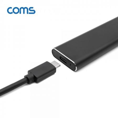 디바이스마트,컴퓨터/모바일/가전 > 저장장치 > 외장케이스 > 도킹스테이션/파우치,Coms,Type-C M.2 NGFF SSD 외장케이스 [HB733],Coms Type-C M.2 NGFF SSD 외장케이스